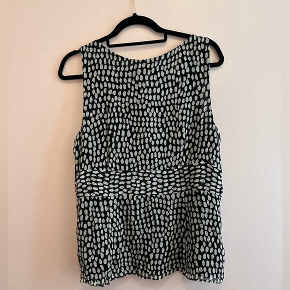 Ann Taylor Lightweight Black and White Tank Top Sleeveless Blouse 14 - Picture 7 of 7